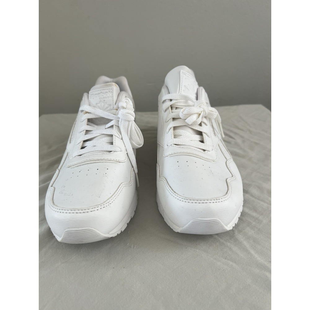 Reebok Classic Leather White Sneakers Men's Size 12 DV8291 Casual Shoes - Picture 2 of 6